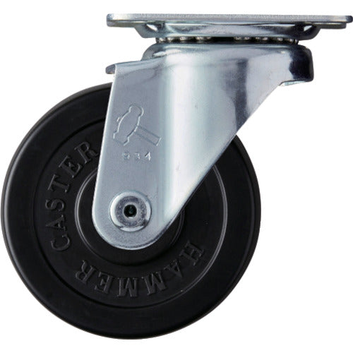 Hammer Swivel Rubber Wheel (Roller Bearing) 75mm 420S-RDB75 1 piece