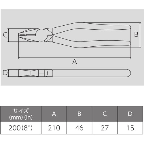 빅터 펜치 200MM 265-200 1 丁