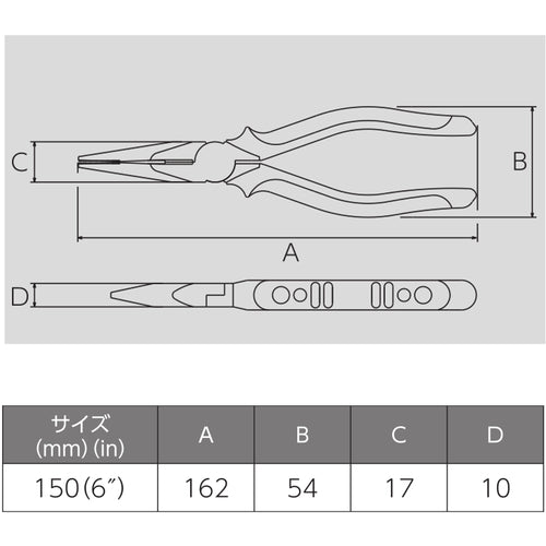 빅터 하이그레이드 선장 라디오 펜치(엘라스토머 커버) 282 HG-150 1 쵸