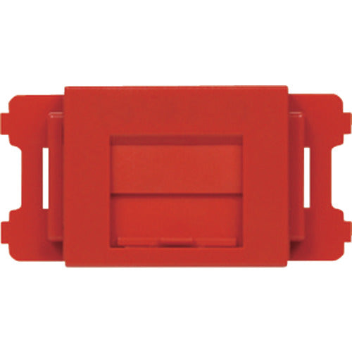 PANDUIT JIS 플레이트용 셔터 부착 어댑터 레드 (10개입) CMAOSSRD-X 1봉