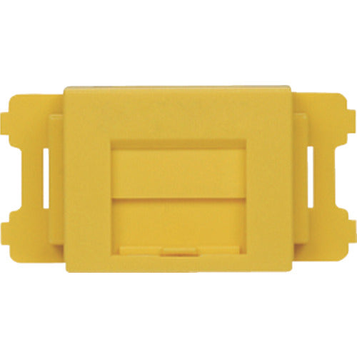 PANDUIT JIS 플레이트용 셔터 부착 어댑터 황색(10개입) CMAOSSYL-X 1봉