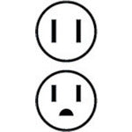 NICHIDO 2芯3芯兼用プラグ ポッキンプラグ ブリスターパック入り PP-02 1 個