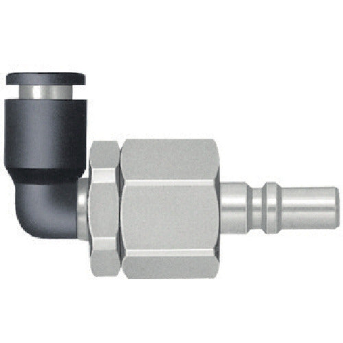 Nitto Small Coupler with Tube Fitter, Compatible Tube Outer Diameter (mm) 8 (51367) MS-20PCL-8 BRASS NBR 1 pc