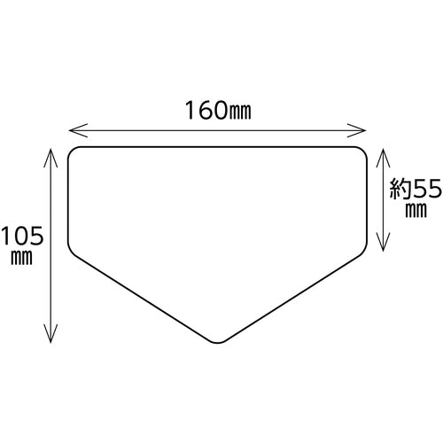 緑十字 廃棄物関係ステッカー標識・分別用 不燃物 分別−203 105×160mm 5枚組 078203 1 組