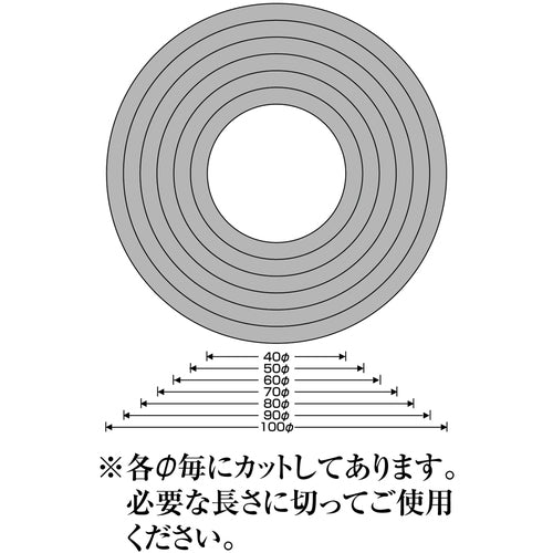 Green Cross Marking Sticker (Gauge Marker Sticker) Red Marking-100R Inner Diameter 40-90mmΦ 10 Sheets PET 208503 1 Set