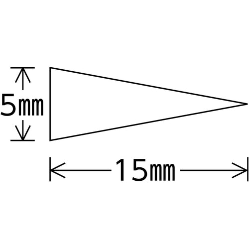 Green Cross Marking Sticker (Gauge Marker Sticker) Green Marking-515G 5 x 15mm Triangle 100 Sheets PET 208701 1 Set