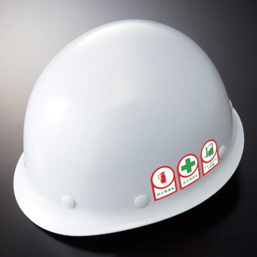 Green Cross Helmet Sticker Fire Prevention Manager HL-18 35 x 25 mm 10-piece set Olefin 233018 1 set