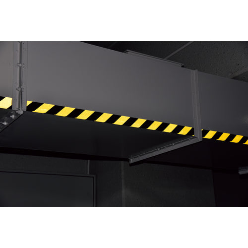 緑十字 反射トラテープ(ラインテープ) 黄/黒 TR3−B 45mm幅×10m 屋内用 256302 1 巻