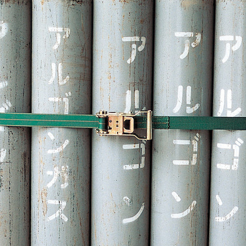緑十字 荷締めベルト(ベルロック) BLC−35 35mm幅×5m 使用荷重250kg 351002 1 本