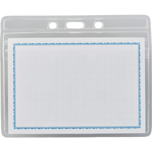 녹색 십자 명찰 케이스(매달아 명찰용 스페어) 클리어 매달아 10장 세트