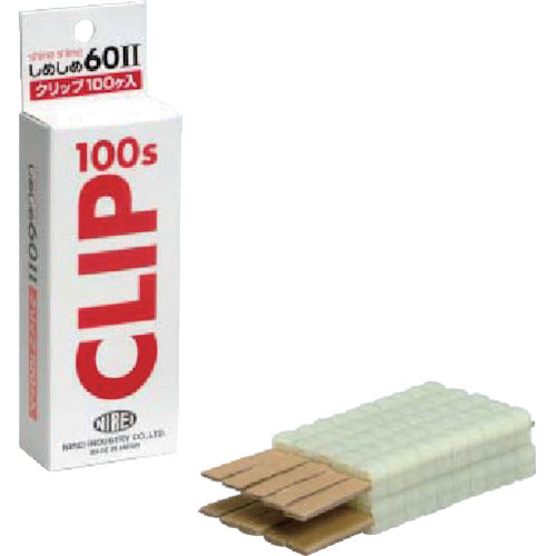 仁礼 しめしめ60 2スペアクリップ白 (100個入) 602CB100N 1 箱