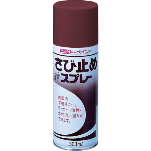 Nippon Paint Rust Prevention Spray 300ml Red Rust Color HRR101-300 4976124400704 1 bottle