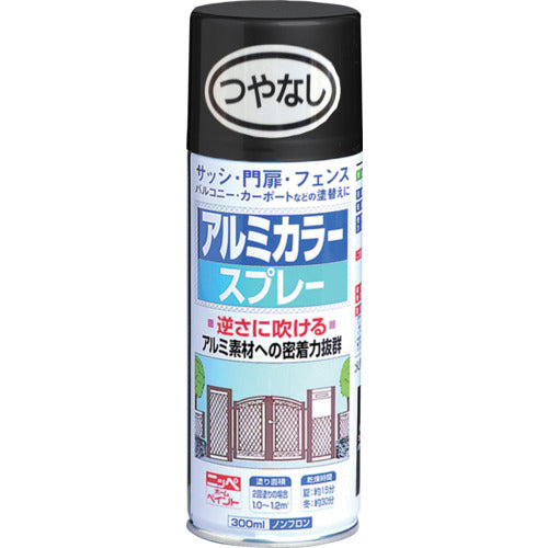 니페 알루미늄 컬러 스프레이 300ml 윤기없는 블랙 HTE103-300 4976124324208 1개