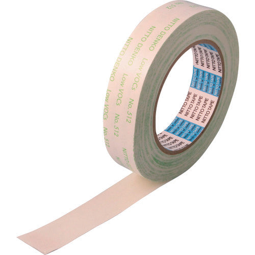 Nitto Low VOC Double-Sided Tape (Rough Surface Adhesive Type) No. 512 20mm x 20m White 512-20 1 Roll