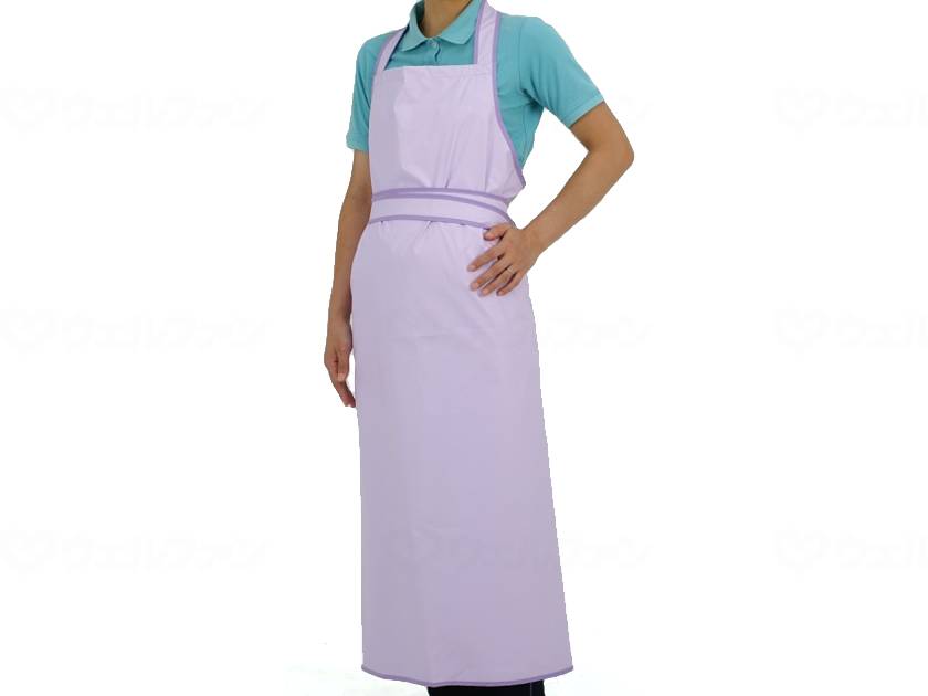 Kawamoto Sangyo Bathing Assistance Apron Purple L-LL
