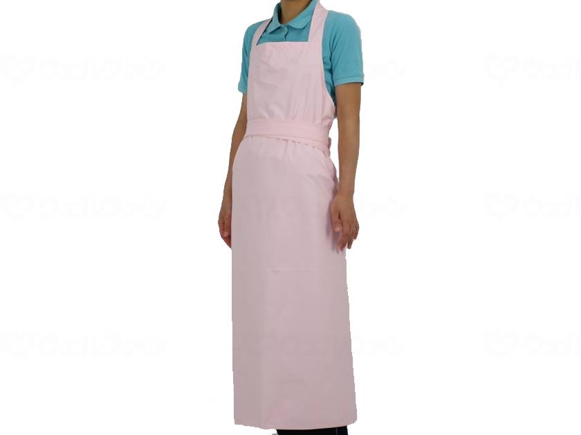 Kawamoto Sangyo Bathing Assistance Apron Pink L-LL