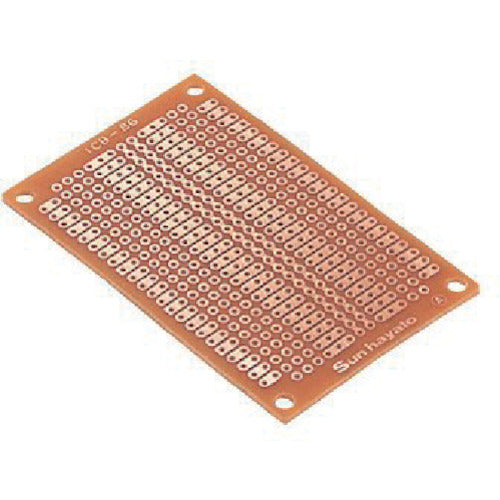 サンハヤト ユニバ−サル基板 47×72mm 穴径1.0φ ICB-86 1 枚