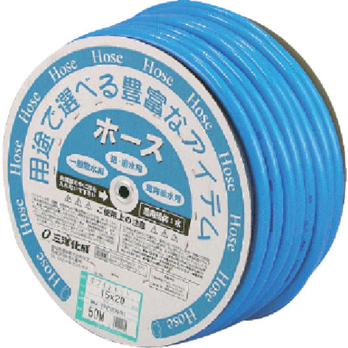 산요 화이트 넷 호스 15 × 20 블루 50m 드럼 권 WN-1520D50B 1 권