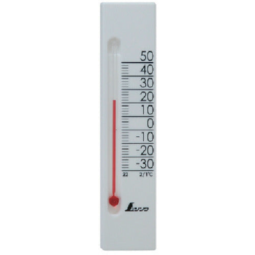 Shinwa Thermometer Petit Thermo Square Height 135mm White 48715 1 pc