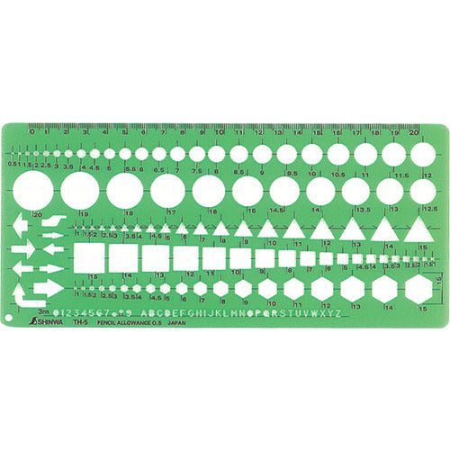 シンワ テンプレートTH−5 66025 1 個