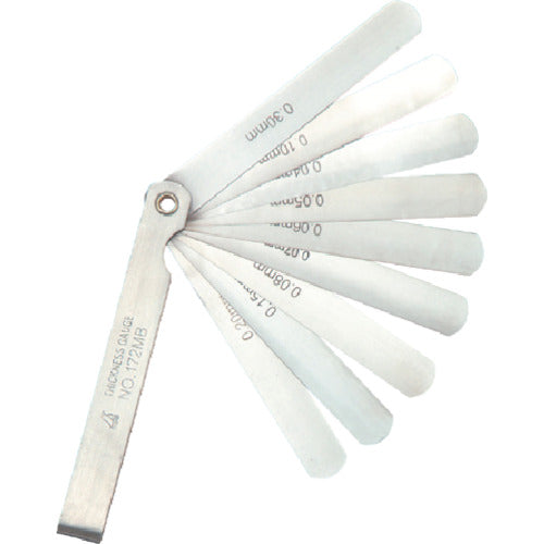 Shinwa Thickness Gauge B 100mm 9-piece set 73780 1 piece