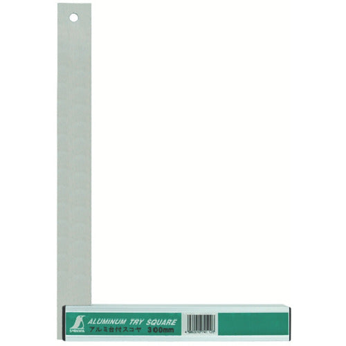 シンワ アルミ台付スコヤ300mm 74112 1 個