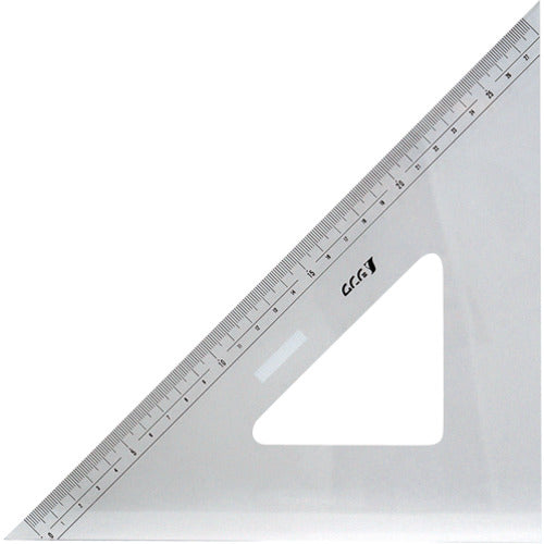 シンワ アクリル三角定規30cm 75264 1 個