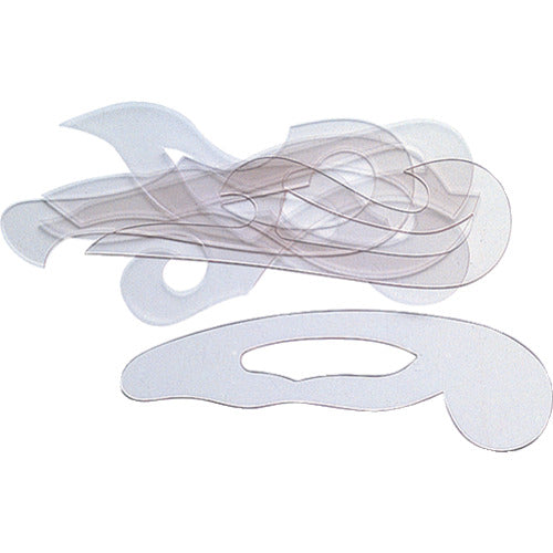Shinwa Cloud-shaped Ruler Set of 6 77003 1 S