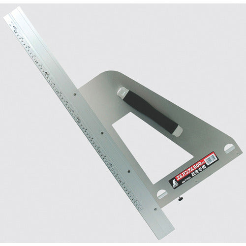 シンワ 丸ノコガイド定規 エルアングル600mm 取手付 左きき用 77805 1 本