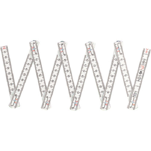 Shinwa Fiber Folding Ruler 10 Folds 78606 1 pc