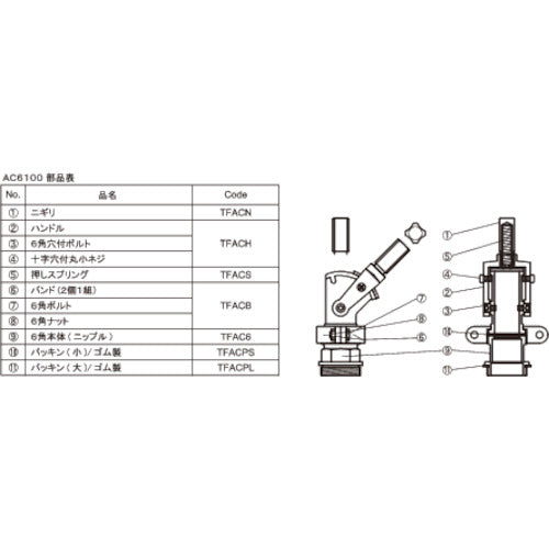 ASH Quick Oil Cock Parts Small Gasket TFACPS 1 pc