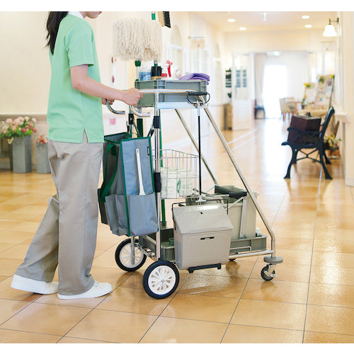 テラモト そうじ用具カート ビルメンカ−トH DS-571-410-0 1 台