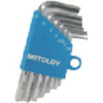 Mitoloy L-shaped hollow wrench short millimeter holder 7-piece set HS700 1 piece