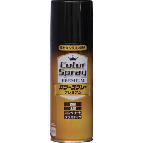 ニッぺ 水性カラースプレー プレミアム 400ml ブラック HKV024 4976124266935 1 本