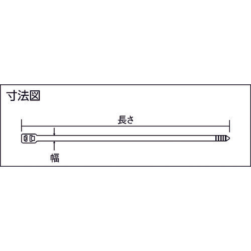 PANDUIT Double Loop Cable Tie Heat Resistant Black 7.6 x 373 x 1.9 (250 pieces) PLB4H-TL30 1 bag