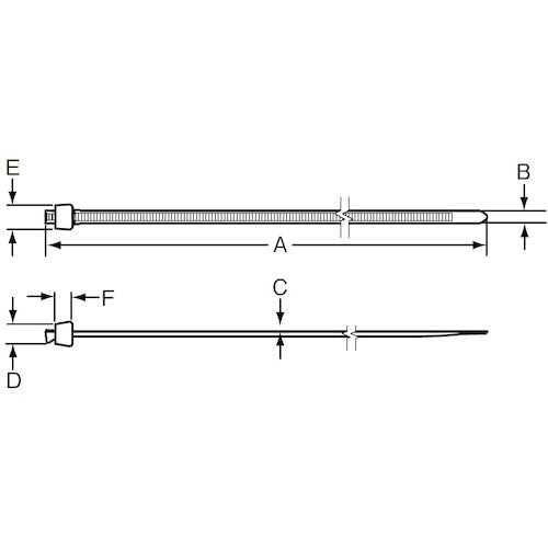 PANDUIT 스타스트랩 나일론 결속 밴드 내열성 블랙 (1000개입) SST1M-M30 1봉