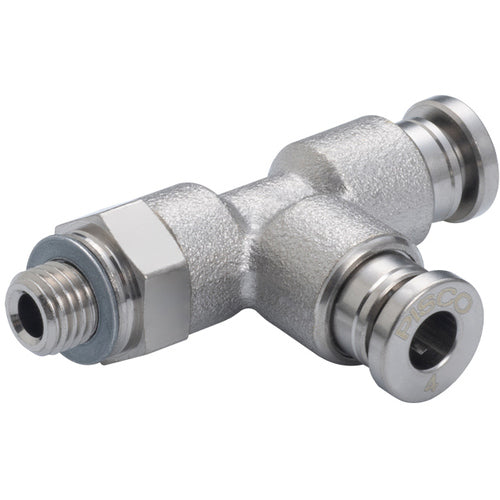 PISCO Tube Fitting Brass Branch Tee Tube 6 Thread M5 x 0.8 Rubber HNBR No Cover KD6-M5-1 1 Piece