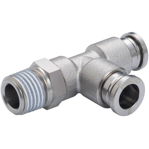 PISCO Tube Fitting Brass Branch Tee Tube 8 Thread R1/4 Rubber HNBR No Cover KD8-02-1 1 pc