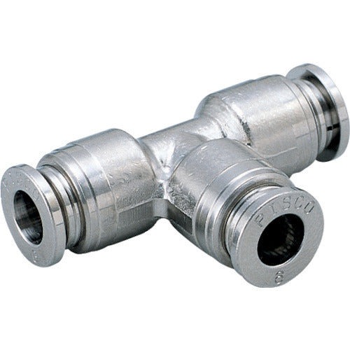 PISCO チューブフィッティングブラス ユニオンティー カバー無し KE12-1 1 個