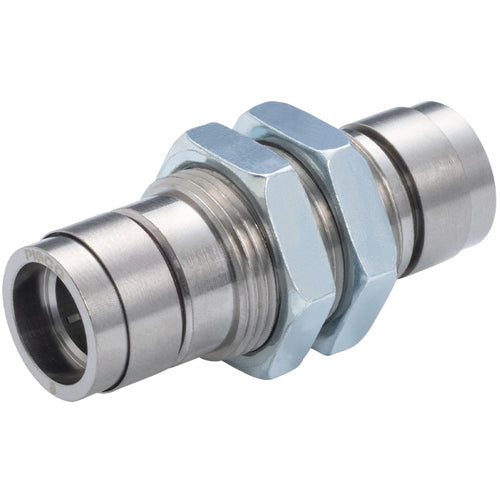 PISCO Tube Fitting Brass Bulkhead Union with Cover KM12 1 Piece