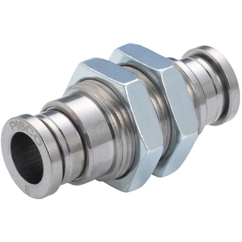 PISCO Tube Fitting Brass Bulkhead Union Without Cover KM12-1 1 pc