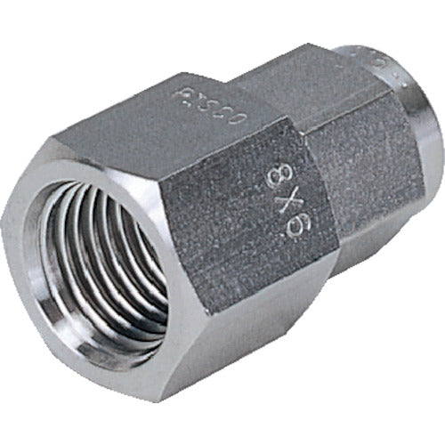 PISCO SUS316 조임 피팅 암 스트레이트 튜브 1080 나사 R1/2 NSCF1080-04 1개