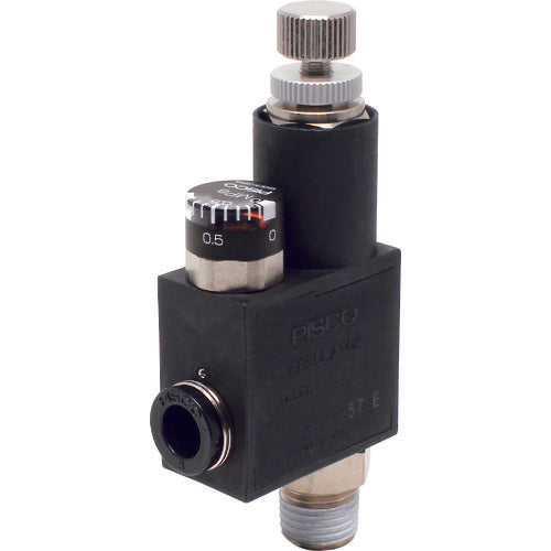 PISC 레귤레이터 게이지 부착 엘보 RVCM8-02 1개