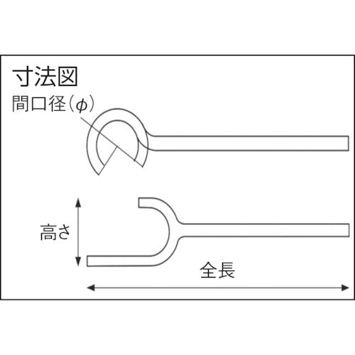 Bahco Non-Sparking Long Valve Spanner NS202-350 1pc