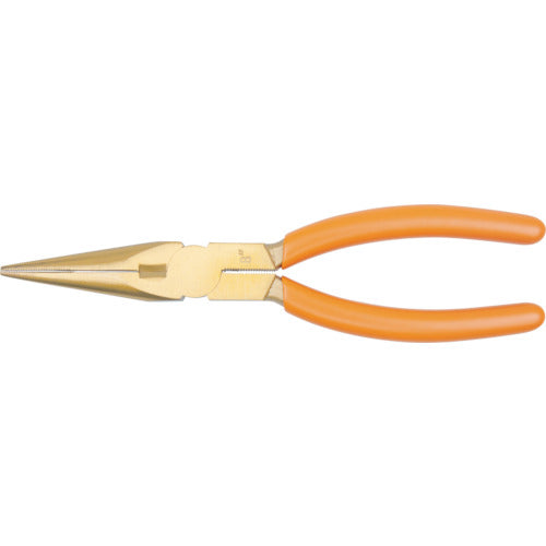 버코 방폭 논스파킹 롱 노즈 플라이어 철선 절단 1.0mm 전장 200mm NSB406-200 1 쵸