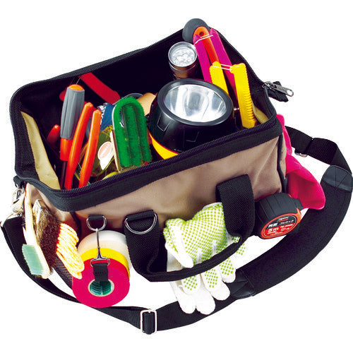 TRUSCO Tool Bag 320X240X200 24 Pockets Black TTB-330Y-BK 1 pc