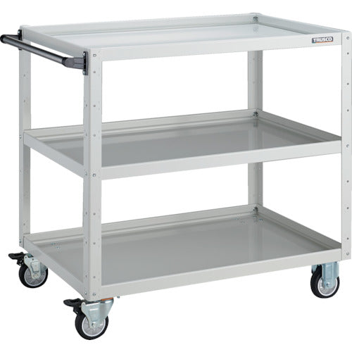 TRUSCO ツールワゴン イーグルワゴン 900X600XH880 ウレタン車輪 ホワイト EGW-993U-W 1 台