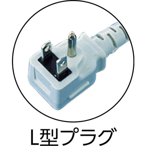 SANWA Construction Site Tap, Anti-Pull Outlet, 4-Outlet, L-Shaped, 3m Cable Length, TAP-K4L-3, 1 Piece