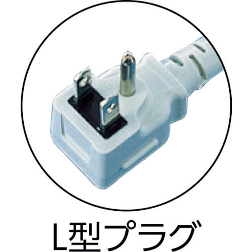 SANWA Construction Site Tap, Anti-Pull Outlet, 4-Outlet, L-Shaped, Cable Length 1m, TAP-KE4L-1, 1 pc