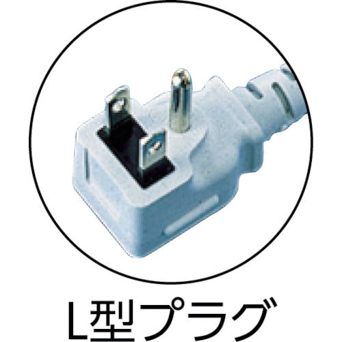 SANWA 공사 물건 탭 빠짐 방지 콘센트 6개구 L형 케이블 길이 5m TAP-KE6L-5 1개